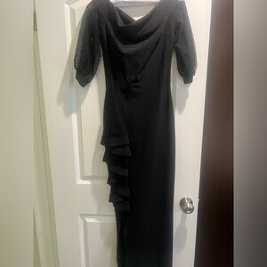 black long gown dress
